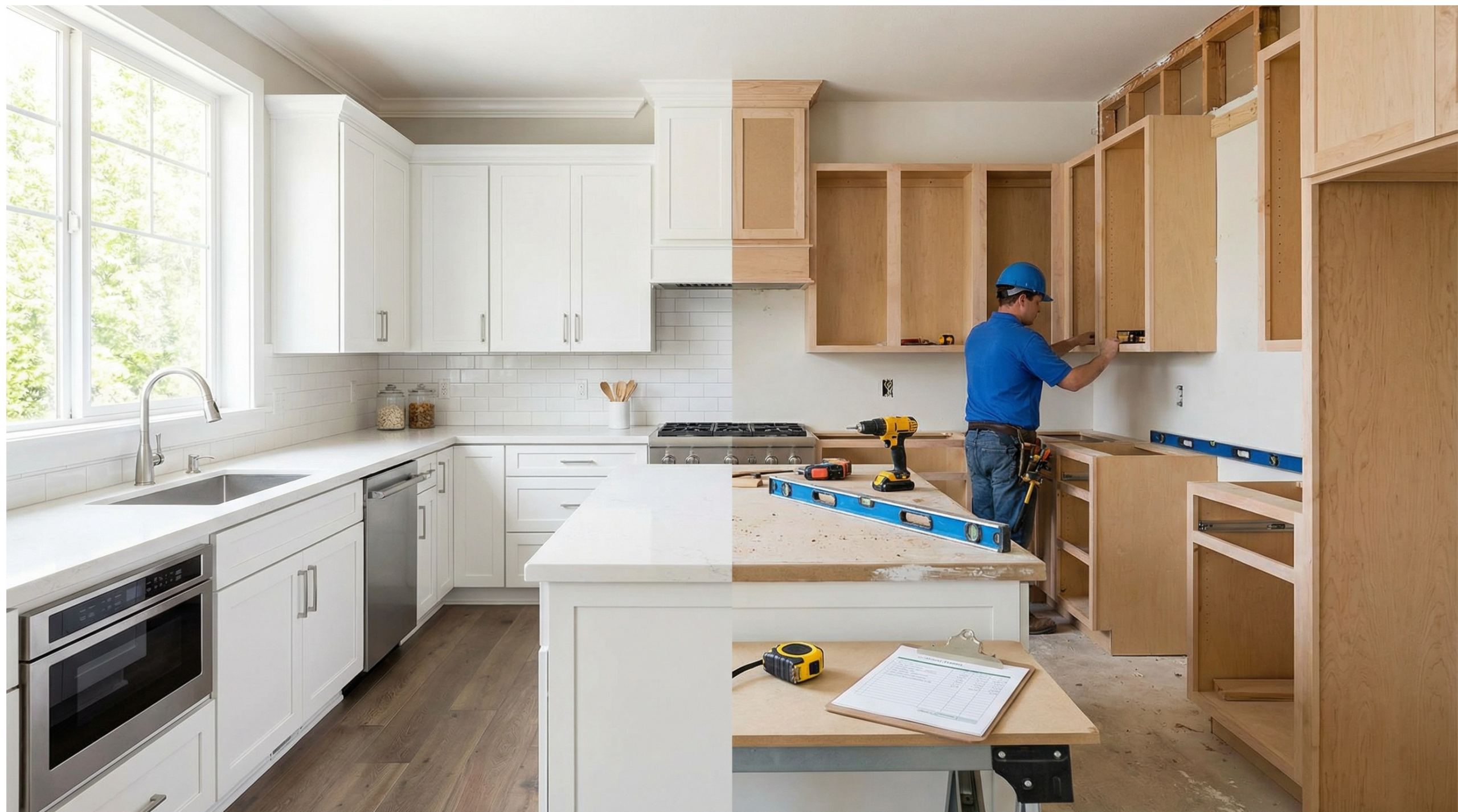 Kitchen cabinet painting and remodeling
